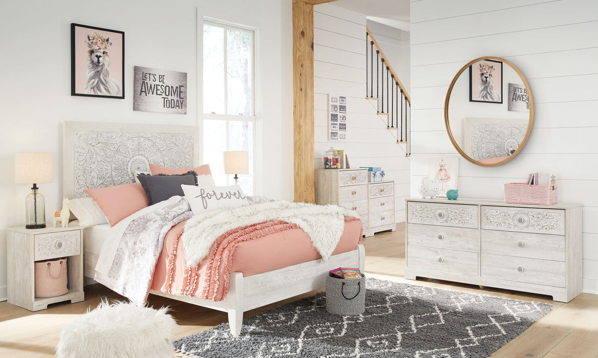 Paxberry - Six Drawer Dresser - Vinyl-Wrapped - Whitewash – Dressers by Signature Design by Ashley® at Furniture Wholesale Plus , Nashville furniture store