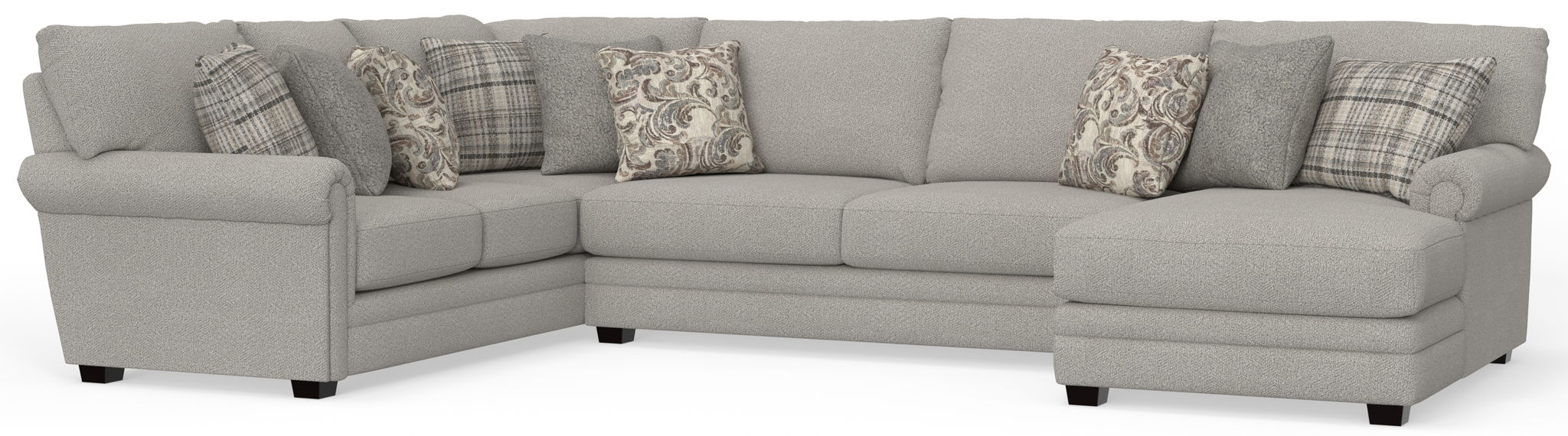 Livingston - Sectional With Comfort Coil Seating And Accent Pillows Included – Stationary Sectionals by Jackson at Furniture Wholesale Plus , Nashville furniture store