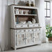 River Place - Server & Hutch - Riverstone White & Tobacco – Hutches & Buffets by Liberty Furniture at Furniture Wholesale Plus , Nashville furniture store