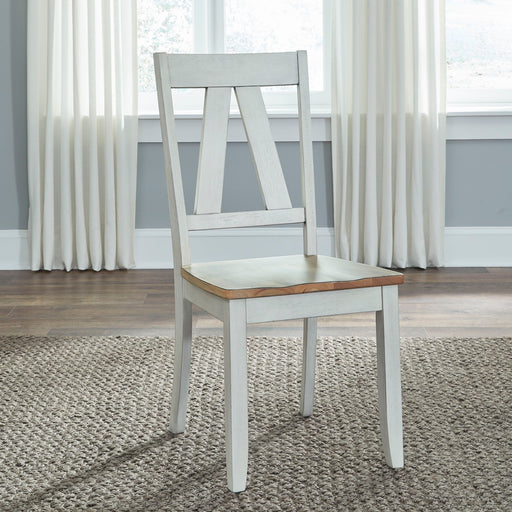 Lindsey Farm - Splat Back Side Chair (RTA) – Side Chairs by Liberty Furniture at Furniture Wholesale Plus , Nashville furniture store