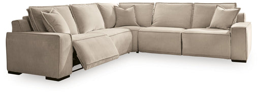 Carceri - 5-Piece Power Sectional Reclining Sofa - Cashmere – Reclining Sectionals by Benchcraft® at Furniture Wholesale Plus , Nashville furniture store
