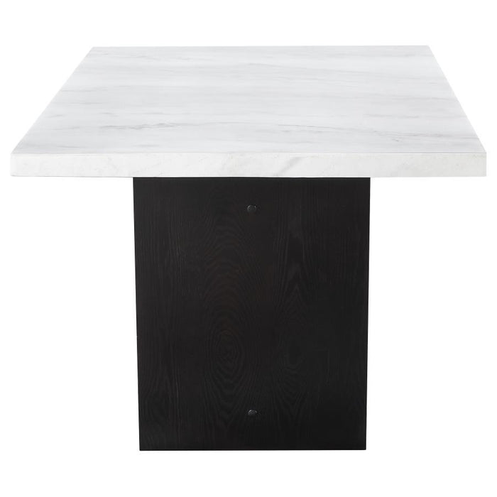 Osborne - Marble Top Dining Table - Rustic Espresso – Dining Tables by CoasterElevations at Furniture Wholesale Plus , Nashville furniture store