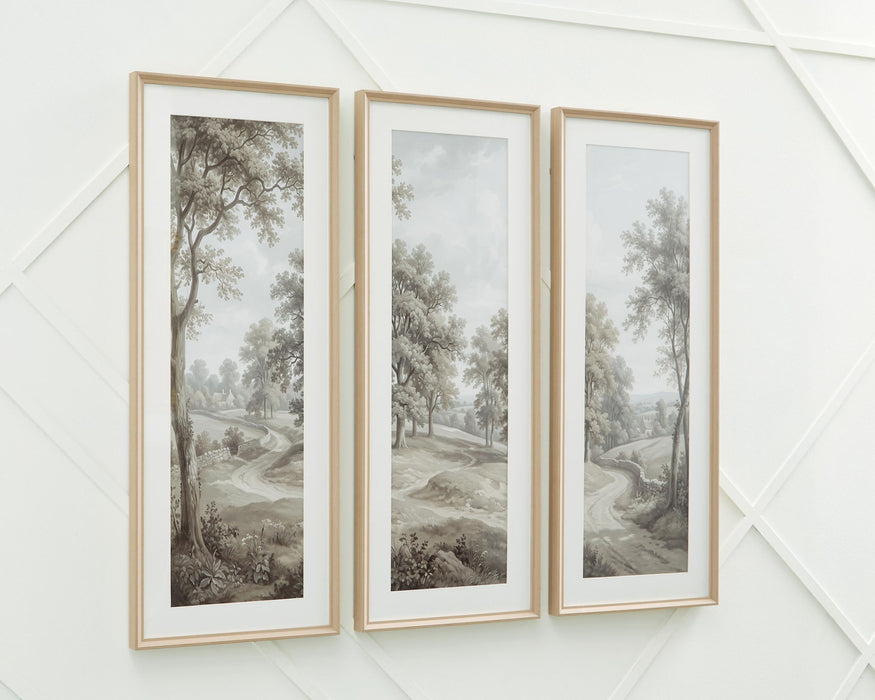 Dixonburg - Wall Art Set (Set of 3) - Taupe / Gray – Framed Print Sets by Signature Design by Ashley® at Furniture Wholesale Plus , Nashville furniture store