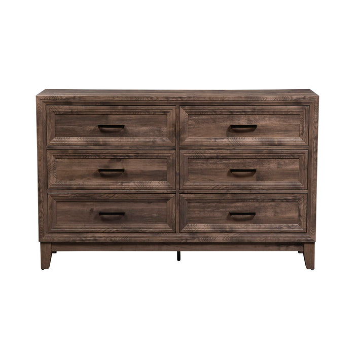 Ridgecrest - 6 Drawer Dresser - Cobblestone – Dressers by Liberty Furniture at Furniture Wholesale Plus , Nashville furniture store