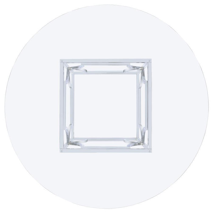 Starlight - Round Glass Top Metal Dining Table – Dining Tables by Coaster Fine Furniture at Furniture Wholesale Plus , Nashville furniture store