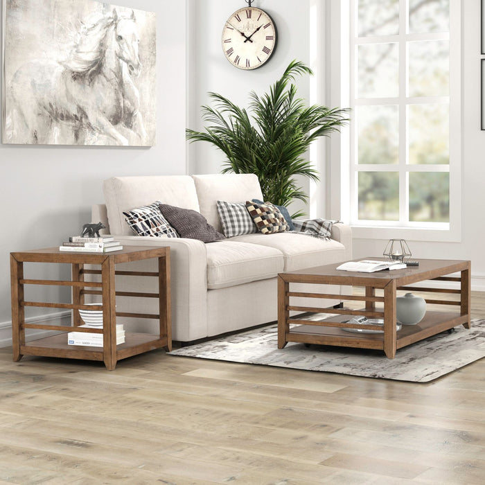 Shaker Lakes - 3 Piece Set - Harvest Brown – Table Sets by Liberty Furniture at Furniture Wholesale Plus , Nashville furniture store