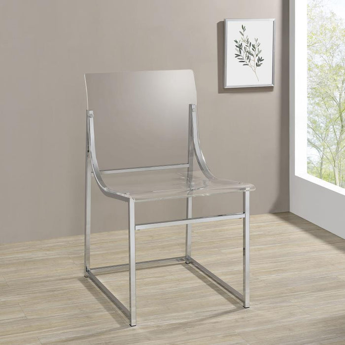 Adino - Acrylic Dining Side Chair (Set of 2) – Chair Sets by Coaster Fine Furniture at Furniture Wholesale Plus , Nashville furniture store