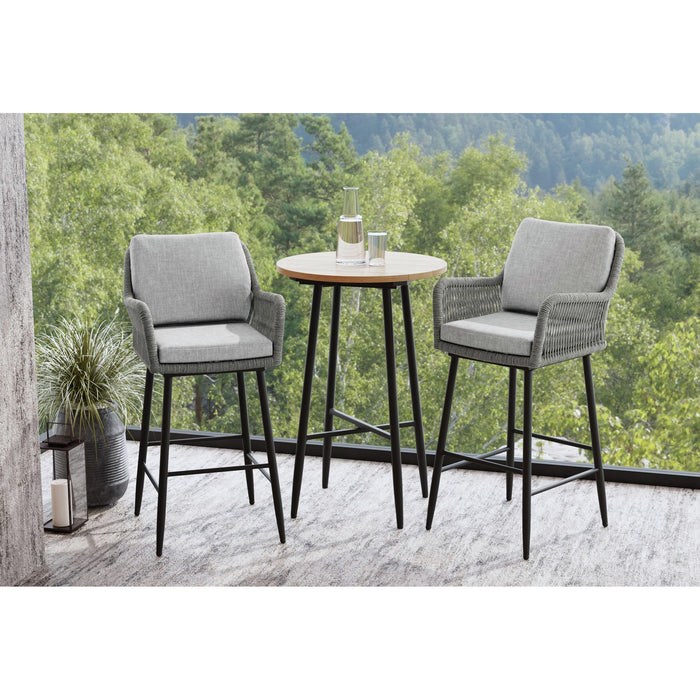 Bayhill - Bar Table - Black / Light Brown – Bar Tables by Elements International at Furniture Wholesale Plus , Nashville furniture store