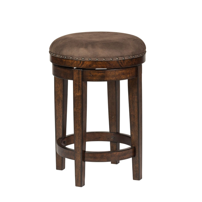 Aspen Skies - Console Swivel Stool – Counter Height (24"-27") by Liberty Furniture at Furniture Wholesale Plus , Nashville furniture store