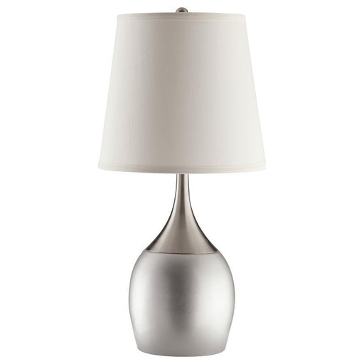 Tenya - Empire Shade Urn Table Lamp (Set of 2) - Silver - Premium Lamp Sets from CoasterEveryday - Just $189! Shop now at Furniture Wholesale Plus  We are the best furniture store in Nashville, Hendersonville, Goodlettsville, Madison, Antioch, Mount Juliet, Lebanon, Gallatin, Springfield, Murfreesboro, Franklin, Brentwood
