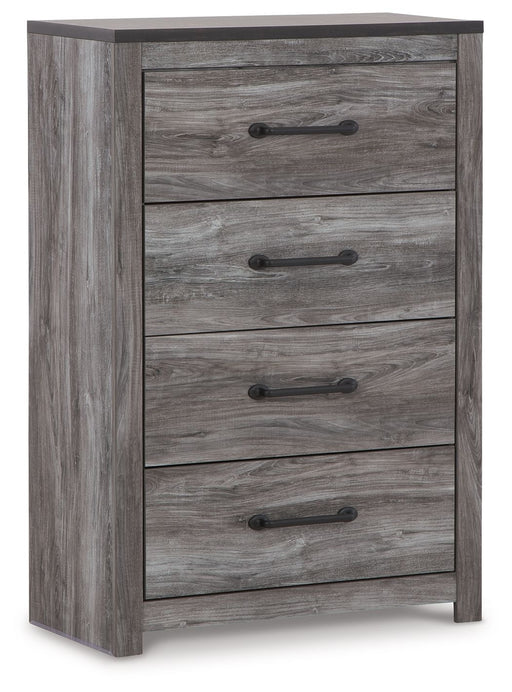 Bronyan - Dark Gray - Four Drawer Chest - Premium Accent Chests from Signature Design by Ashley® - Just $288! Shop now at Furniture Wholesale Plus  We are the best furniture store in Nashville, Hendersonville, Goodlettsville, Madison, Antioch, Mount Juliet, Lebanon, Gallatin, Springfield, Murfreesboro, Franklin, Brentwood
