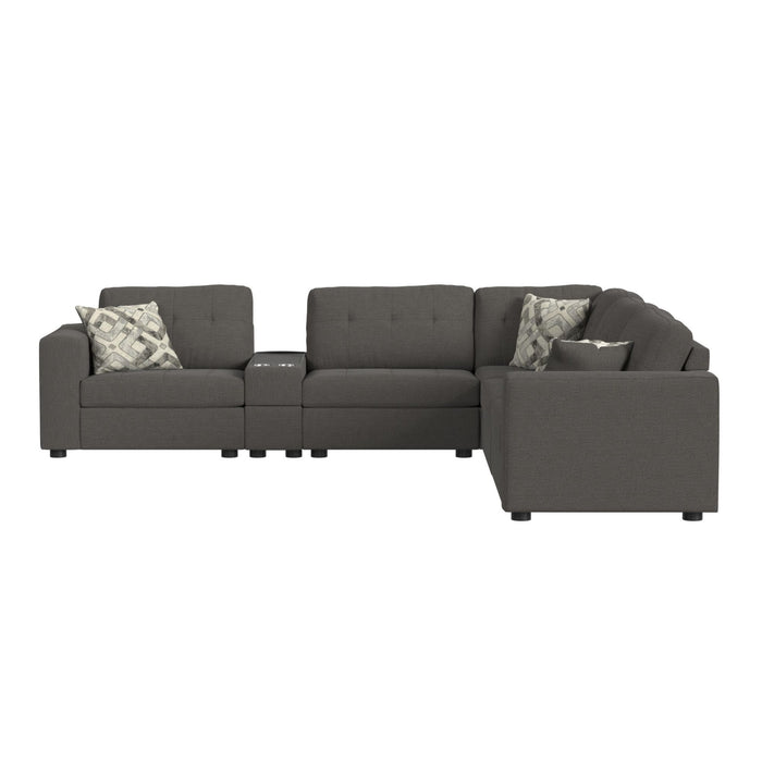 Options One - Living Room Set Sectional – 2 Piece Living Room Sets by Elements International at Furniture Wholesale Plus , Nashville furniture store