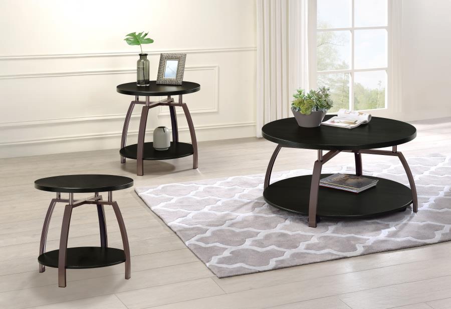 Dacre - Round Coffee And End Table Set – Table Sets by Coaster Fine Furniture at Furniture Wholesale Plus , Nashville furniture store