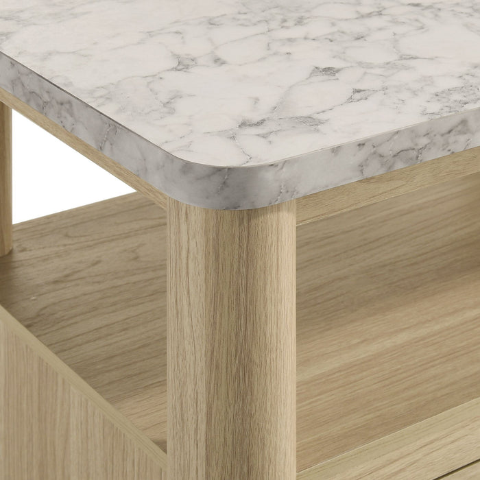 Jonas - Nightstand With USB - Natural – Nightstands w/ Charging Stations by Elements International at Furniture Wholesale Plus , Nashville furniture store