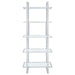 Hartford - 5-Shelf Glass Bookshelf - Chrome - Premium Standard Bookcases from CoasterEssence - Just $389! Shop now at Furniture Wholesale Plus  We are the best furniture store in Nashville, Hendersonville, Goodlettsville, Madison, Antioch, Mount Juliet, Lebanon, Gallatin, Springfield, Murfreesboro, Franklin, Brentwood