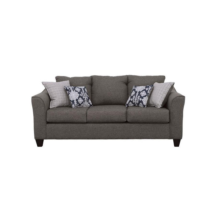 Salizar - Upholstered Flared Arm Sofa – Stationary Sofas by CoasterEssence at Furniture Wholesale Plus , Nashville furniture store