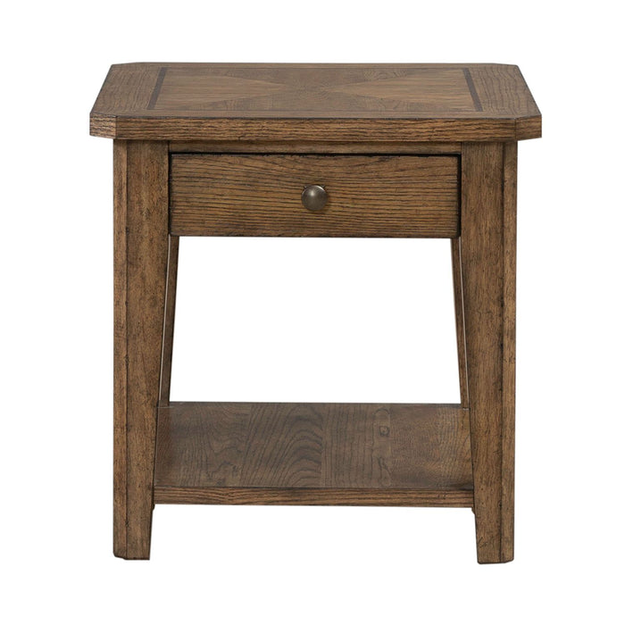 Carolina Park - End Table - Amber Brown – End Tables by Liberty Furniture at Furniture Wholesale Plus , Nashville furniture store