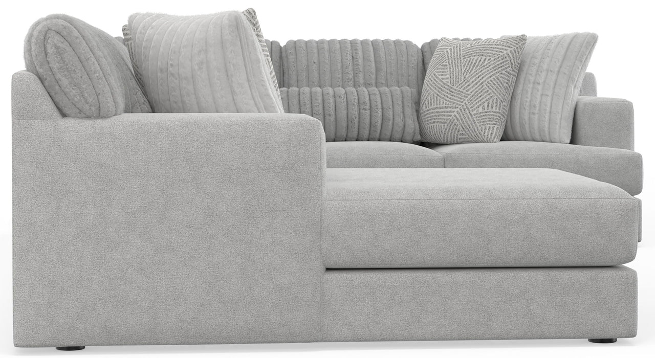 Logan - Upholstered Sectional With Comfort Coil Seating And Accent Pillows Included - Premium Stationary Sectionals from Jackson - Just $1849! Shop now at Furniture Wholesale Plus  We are the best furniture store in Nashville, Hendersonville, Goodlettsville, Madison, Antioch, Mount Juliet, Lebanon, Gallatin, Springfield, Murfreesboro, Franklin, Brentwood