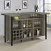 Bellemore - Freestanding Home Bar Wine Cabinet - Gray Driftwood – Wine Cabinets by CoasterEssence at Furniture Wholesale Plus , Nashville furniture store