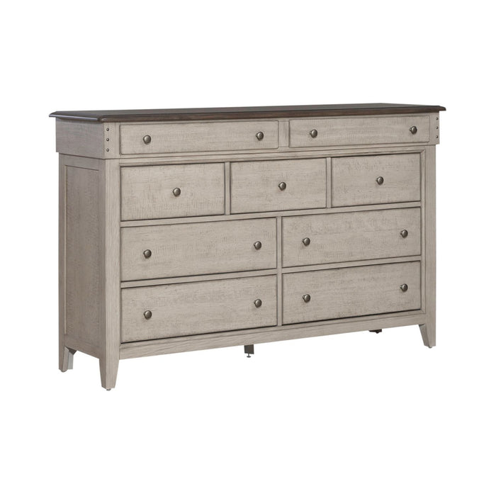 Ivy Hollow - 9 Drawer Dresser - Weathered Linen / Dusty Taupe – Dressers by Liberty Furniture at Furniture Wholesale Plus , Nashville furniture store