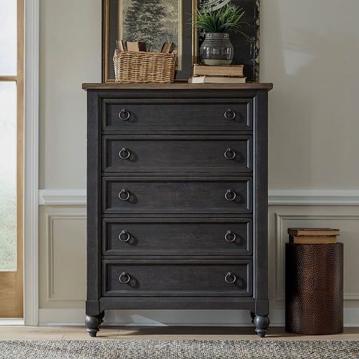 Americana Farmhouse - 5 Drawer Chest – Accent Chests by Liberty Furniture at Furniture Wholesale Plus , Nashville furniture store