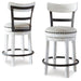 Valebeck - Full Back Swivel Stool – Counter Height (24"-27") by Signature Design by Ashley® at Furniture Wholesale Plus , Nashville furniture store