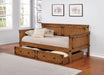 Oakdale - Wood Twin Daybed with Trundle - Rustic Honey – Daybeds by Coaster Fine Furniture at Furniture Wholesale Plus , Nashville furniture store