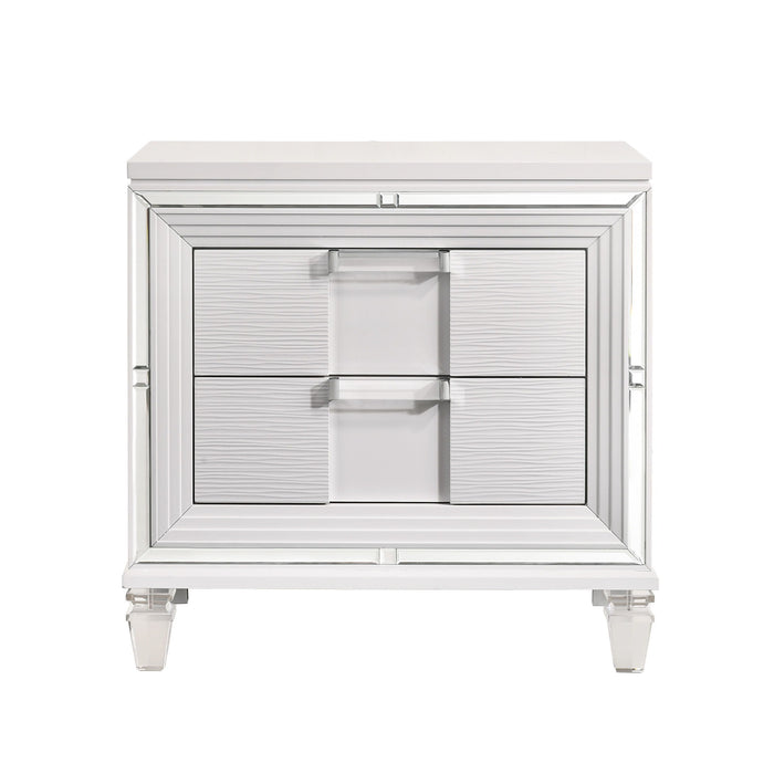 Twenty Nine - Nightstand With USB - White – Nightstands w/ Charging Stations by Elements International at Furniture Wholesale Plus , Nashville furniture store
