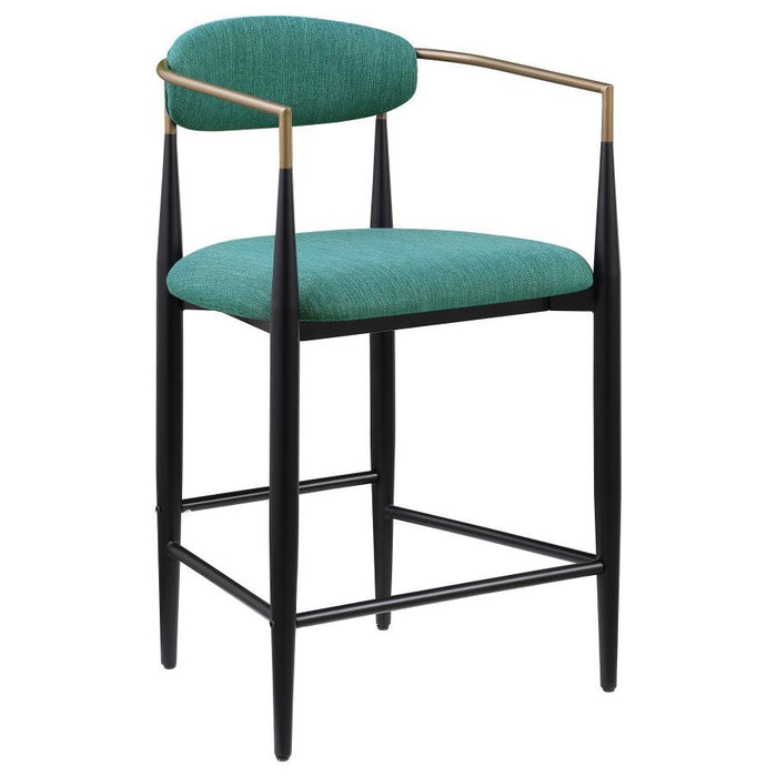 Tina - Metal Counter Height Bar Stool With Upholstered Back And Seat (Set of 2) - Premium Stool Sets from Coaster Fine Furniture - Just $419! Shop now at Furniture Wholesale Plus  We are the best furniture store in Nashville, Hendersonville, Goodlettsville, Madison, Antioch, Mount Juliet, Lebanon, Gallatin, Springfield, Murfreesboro, Franklin, Brentwood