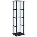 Cyclamen - 4-Shelf Clear Glass Curio Display Cabinet - Black - Premium Curio Cabinets from CoasterEveryday - Just $249! Shop now at Furniture Wholesale Plus  We are the best furniture store in Nashville, Hendersonville, Goodlettsville, Madison, Antioch, Mount Juliet, Lebanon, Gallatin, Springfield, Murfreesboro, Franklin, Brentwood