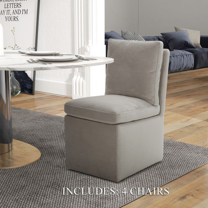 Accent Dining - Accent Dining Chair With Casters – Side Chairs by Liberty Furniture at Furniture Wholesale Plus , Nashville furniture store