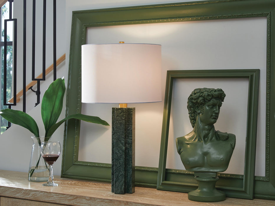 Keegan - Marble Table Lamp - Green – Table Lamps by Signature Design by Ashley® at Furniture Wholesale Plus , Nashville furniture store