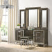 Twenty Nine - Vanity Stool With Acrylic Leg – Vanity Stools by Elements International at Furniture Wholesale Plus , Nashville furniture store