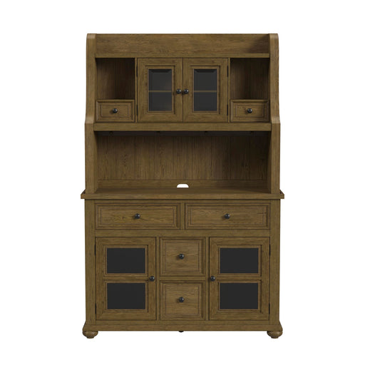 Heritage & Home - Buffet And Hutch - Oak Brown – Hutches & Buffets by Elements International at Furniture Wholesale Plus , Nashville furniture store