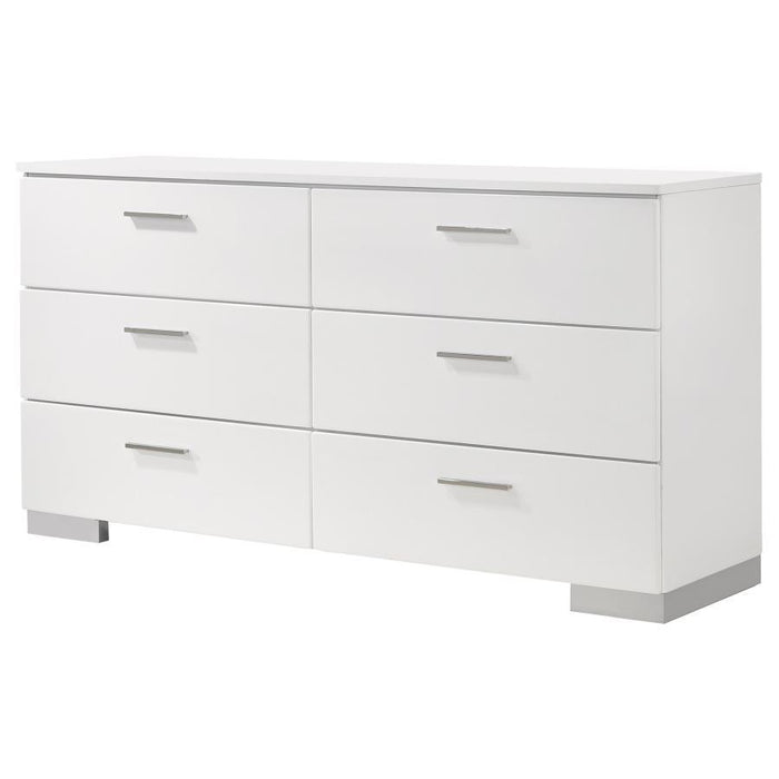 Felicity - 6-Drawer Dresser – Dressers by CoasterEssence at Furniture Wholesale Plus , Nashville furniture store