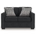 Jasmine Peaks - Loveseat - Coal – Stationary Loveseats by Benchcraft® at Furniture Wholesale Plus , Nashville furniture store