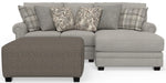 Livingston - Sectional With Comfort Coil Seating, 40" Cocktail Ottoman And Accent Pillows Included – 2 Piece Living Room Sets by Jackson at Furniture Wholesale Plus , Nashville furniture store