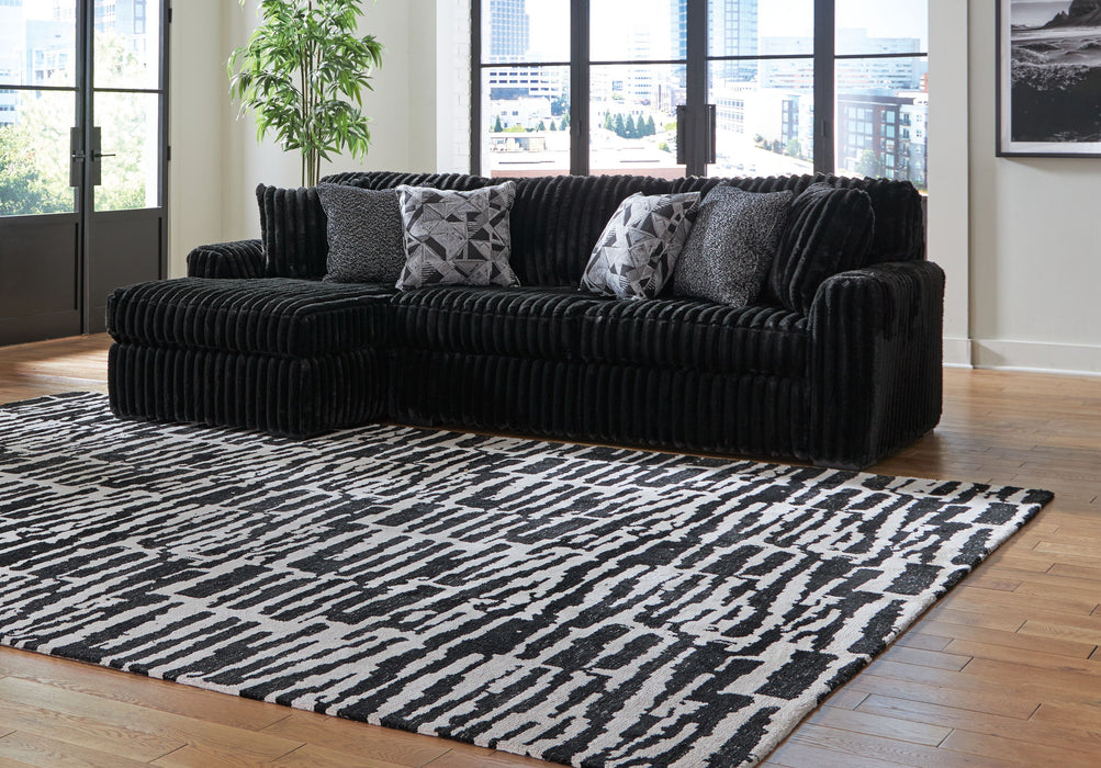 Midnight-Madness - 2 Piece Sectional – Stationary Sectionals by Signature Design by Ashley® at Furniture Wholesale Plus , Nashville furniture store