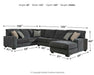 Tracling - Sectional – Stationary Sectionals by Benchcraft® at Furniture Wholesale Plus , Nashville furniture store