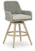 Seton Creek - Barstool With Cushion (Set of 2) - Beige / Gray – Stool Sets by Signature Design by Ashley® at Furniture Wholesale Plus , Nashville furniture store