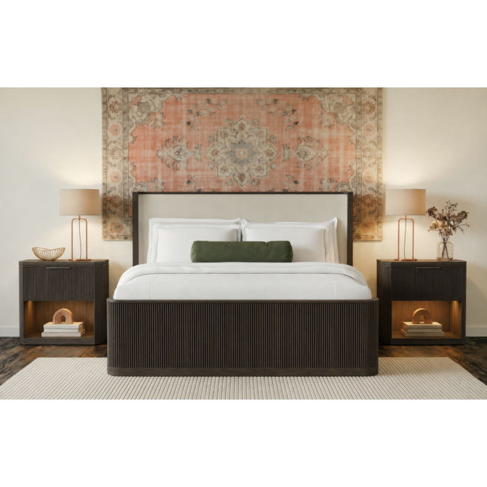 Sylvie - Bedroom Set With Upholstered Bed – 3 Piece Bedroom Sets by Elements International at Furniture Wholesale Plus , Nashville furniture store