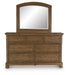 Feddinger - Dresser And Mirror - Medium Brown – Dresser & Mirror by Signature Design by Ashley® at Furniture Wholesale Plus , Nashville furniture store