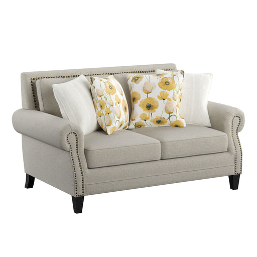 Celia - Loveseat - Saxon Beige - Premium Stationary Loveseats from Emerald Home - Just $929! Shop now at Furniture Wholesale Plus  We are the best furniture store in Nashville, Hendersonville, Goodlettsville, Madison, Antioch, Mount Juliet, Lebanon, Gallatin, Springfield, Murfreesboro, Franklin, Brentwood