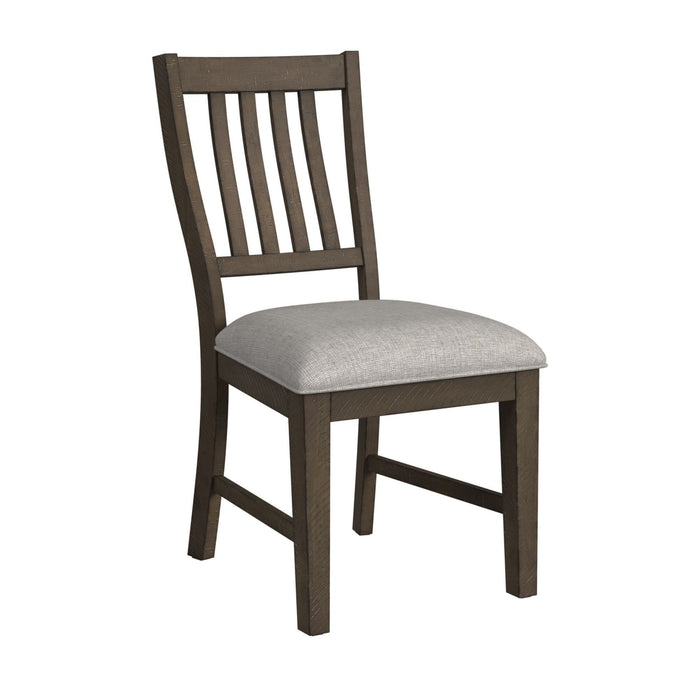Yellowstone - Dining Side Chair (Set of 2) - Medium Brown / Gray – Chair Sets by Elements International at Furniture Wholesale Plus , Nashville furniture store