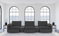 Collins - 5-Piece Power Reclining Home Theater Seating – Reclining Sectionals by Coaster Fine Furniture at Furniture Wholesale Plus , Nashville furniture store