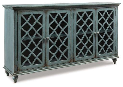 Mirimyn - Accent Cabinet - Vintage Finish - Antique Teal – Accent Cabinets by Signature Design by Ashley® at Furniture Wholesale Plus , Nashville furniture store