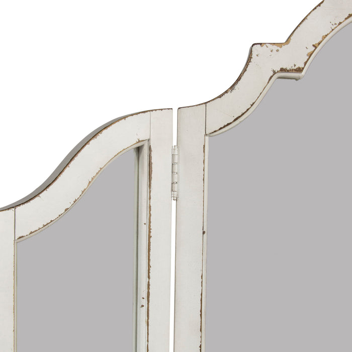 Magnolia Manor - Vanity Mirror - Antique White – Vanity Mirrors by Liberty Furniture at Furniture Wholesale Plus , Nashville furniture store