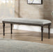 Linnett - Bench - Dark Brown – Upholstered Benches by Steve Silver Furniture at Furniture Wholesale Plus , Nashville furniture store