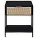 Amherst - 1-Drawer Radio Weave Rattan Metal Side Table – Side Tables by Coaster Fine Furniture at Furniture Wholesale Plus , Nashville furniture store