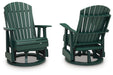 Shell Beach - Swivel Glider Chair - Green – Swivel Chairs by Signature Design by Ashley® at Furniture Wholesale Plus , Nashville furniture store